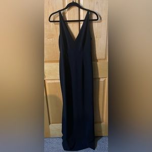 Lulus plunge floor length dress